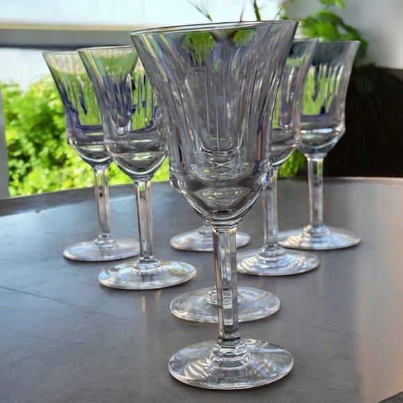 Vintage Phillips Cut Glass Co. Montreal, Canada. 6 Wine Goblets. 20 Piece Set. - Picture 2 of 10